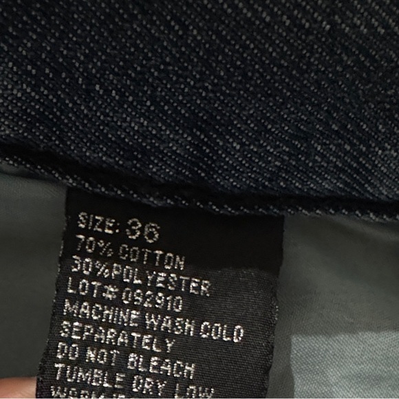 Vintage Old Skool Blue Men's Straight Jeans Size 36 - Picture 3 of 11